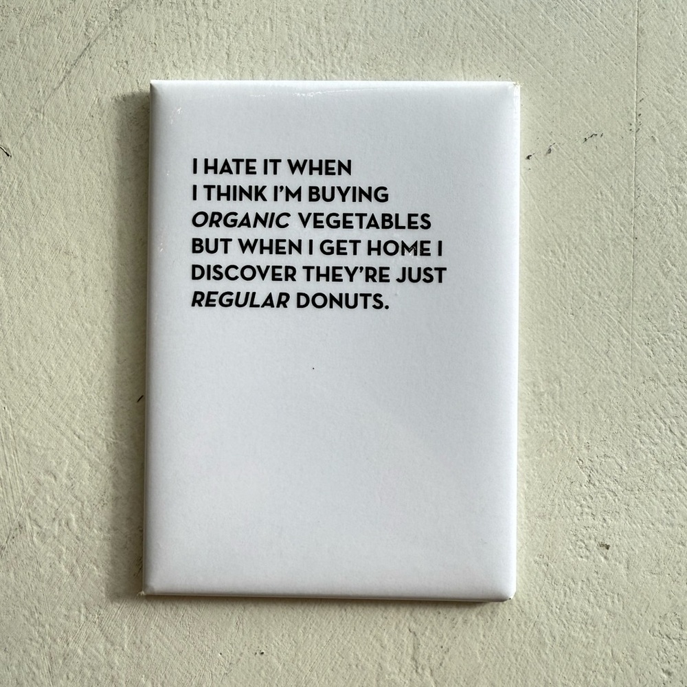 Funny White n Black Fridge Magnet